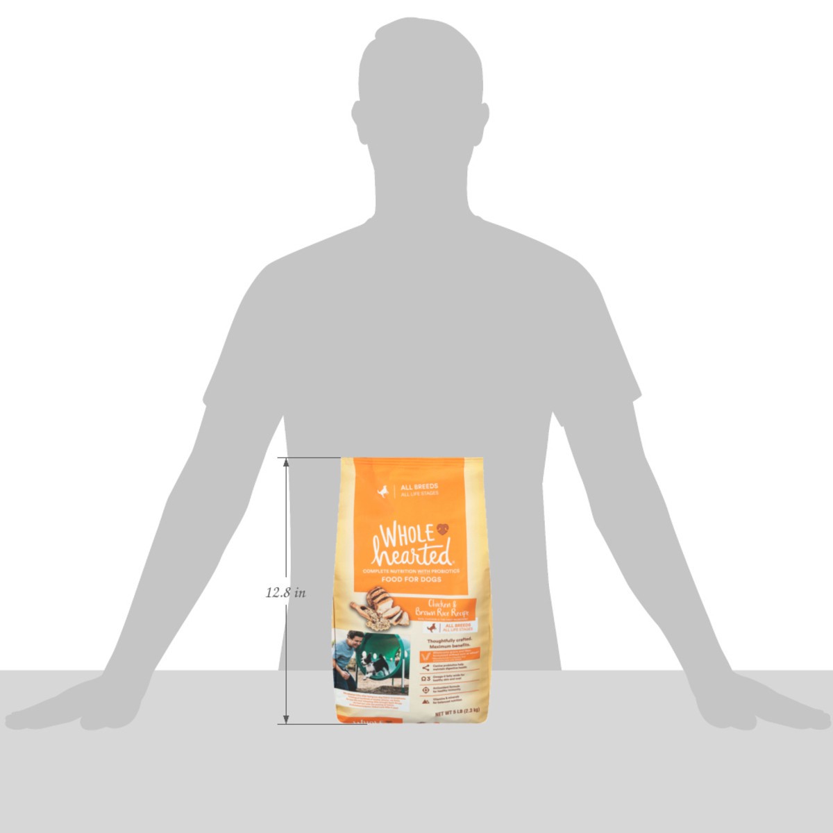 slide 8 of 15, Whole Hearted All Life Stages All Breed Chicken & Brown Rice Recipe Food for Dogs 5 lb, 5 lb