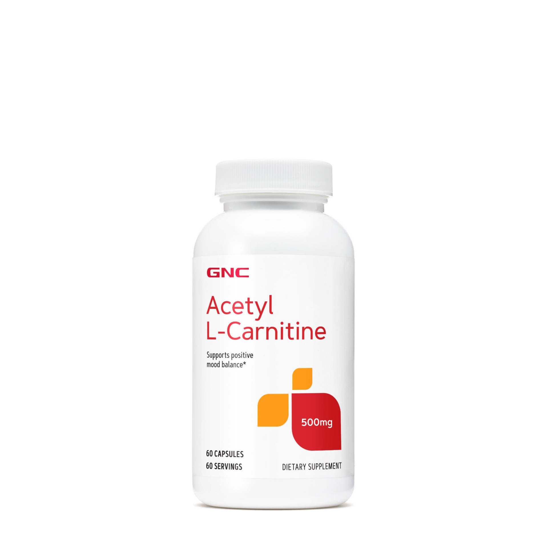 slide 1 of 1, GNC Acetyl-L-Carnitine 500mg, 60 ct