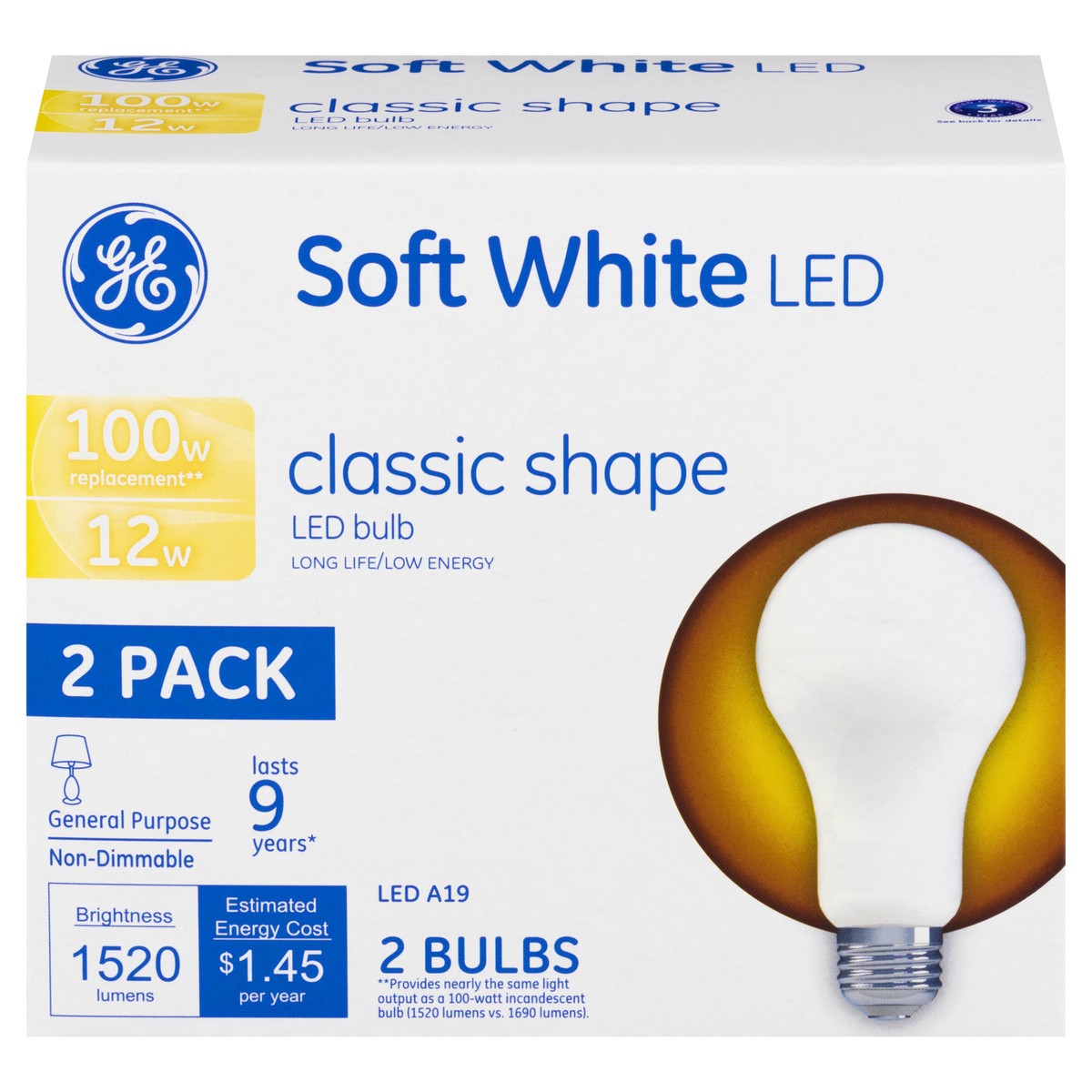 slide 1 of 11, GE LED Soft White 12 Watts 2 Pack Light Bulbs 2 ea, 2 ct