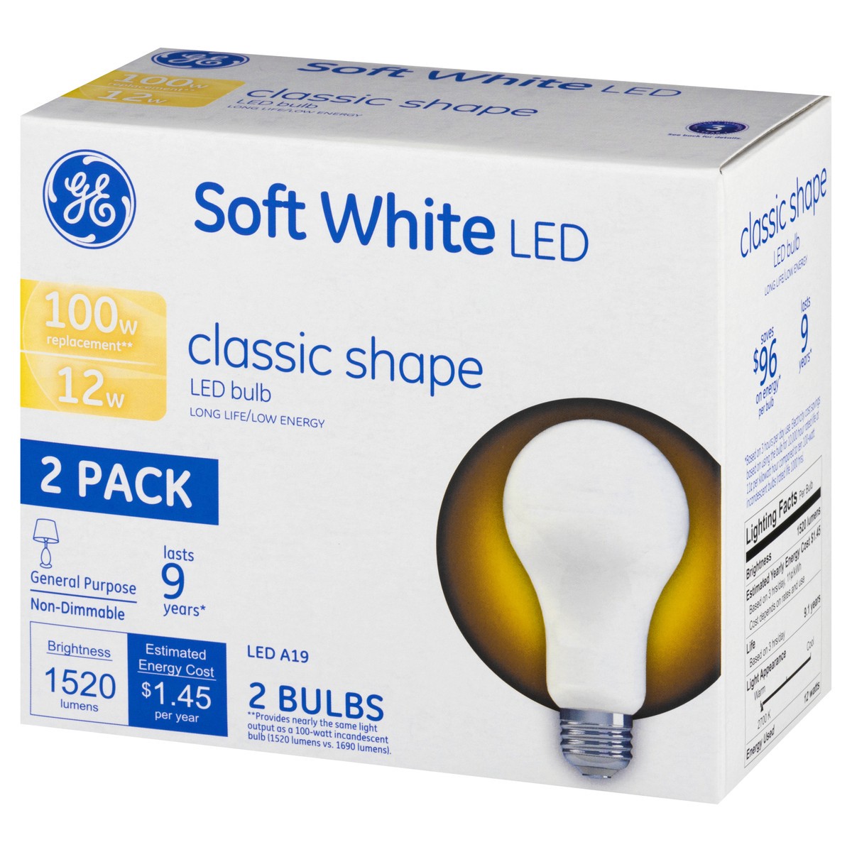 slide 10 of 11, GE LED Soft White 12 Watts 2 Pack Light Bulbs 2 ea, 2 ct