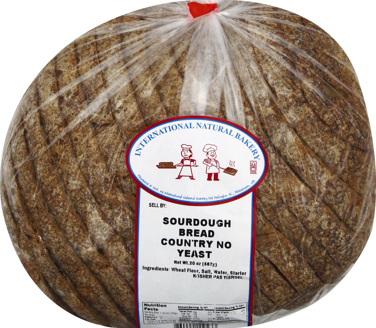 slide 5 of 5, International Natural Bakery Sourdough Country No-yeast Bread From International Natural Bakery - 20 OZ, 20 oz