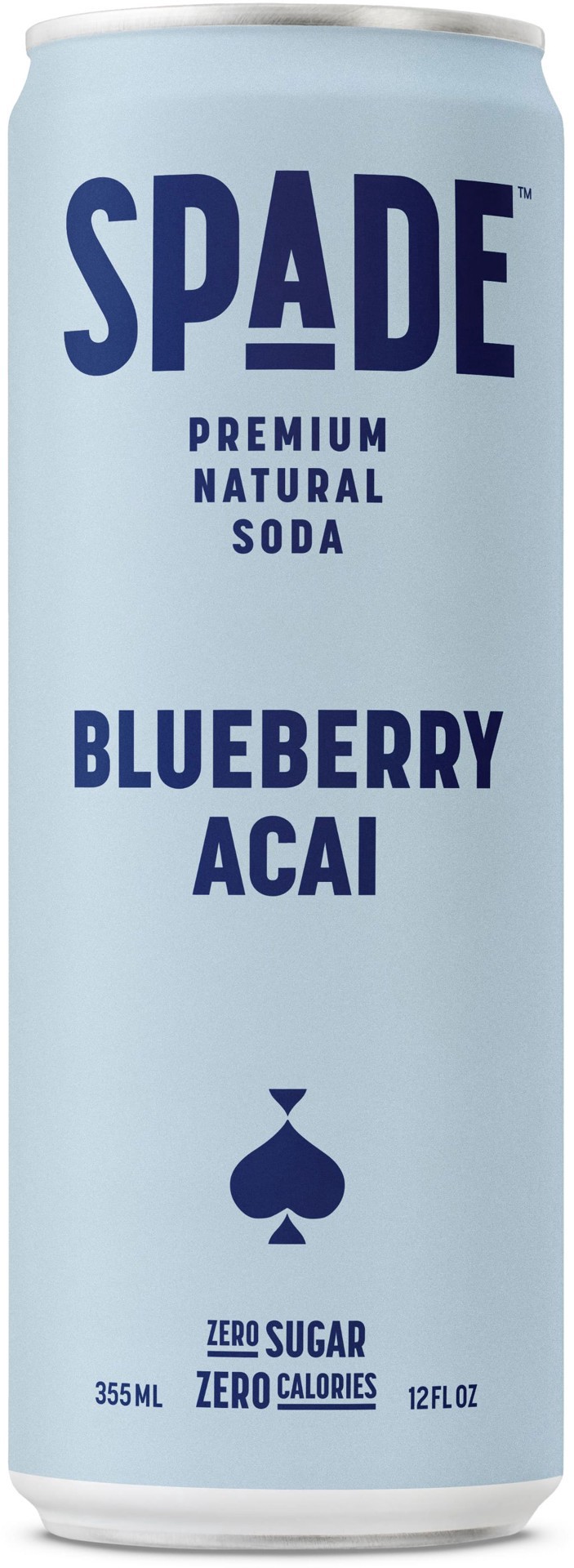 slide 1 of 1, Spade Soda Blueberry Acai, 12 oz