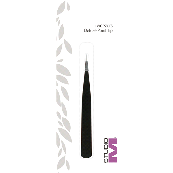 slide 1 of 1, Studio M Tweezers Deluxe Point Tip, 1 ct