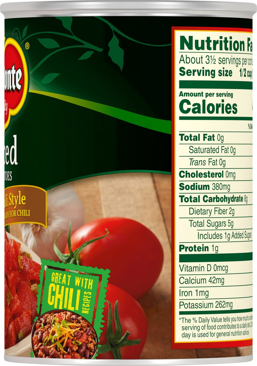 slide 3 of 7, Del Monte Diced Zesty Chili Style Tomatoes 14.5 oz Can, 14.5 oz