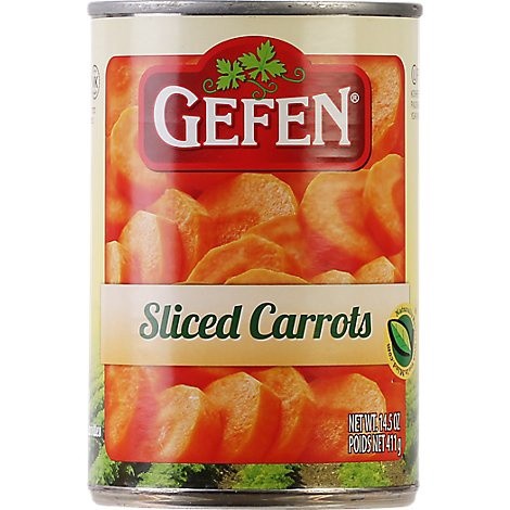 slide 1 of 1, Gefen Vegetable Carrots Sliced, 14.5 oz