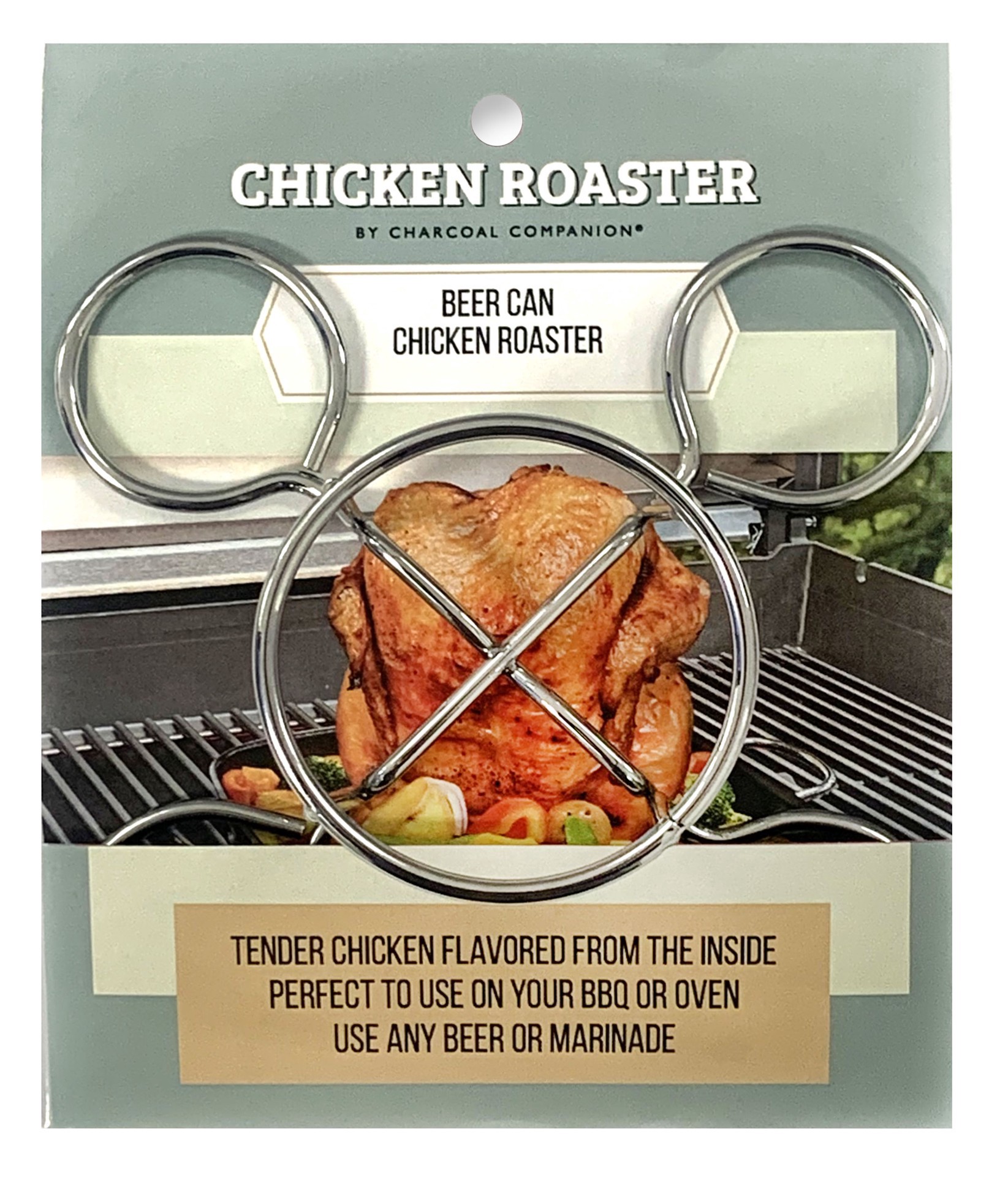 slide 1 of 1, C.C. Beer Can Chicken Cooker, 1 ct