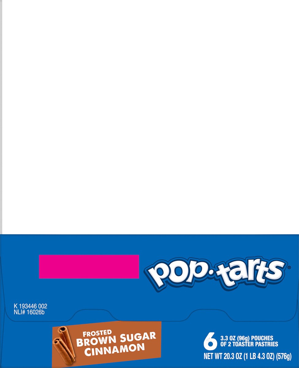 slide 5 of 8, Pop-Tarts Toaster Pastries, Frosted Brown Sugar Cinnamon, 20.3 oz, 6 Count, 20.3 oz
