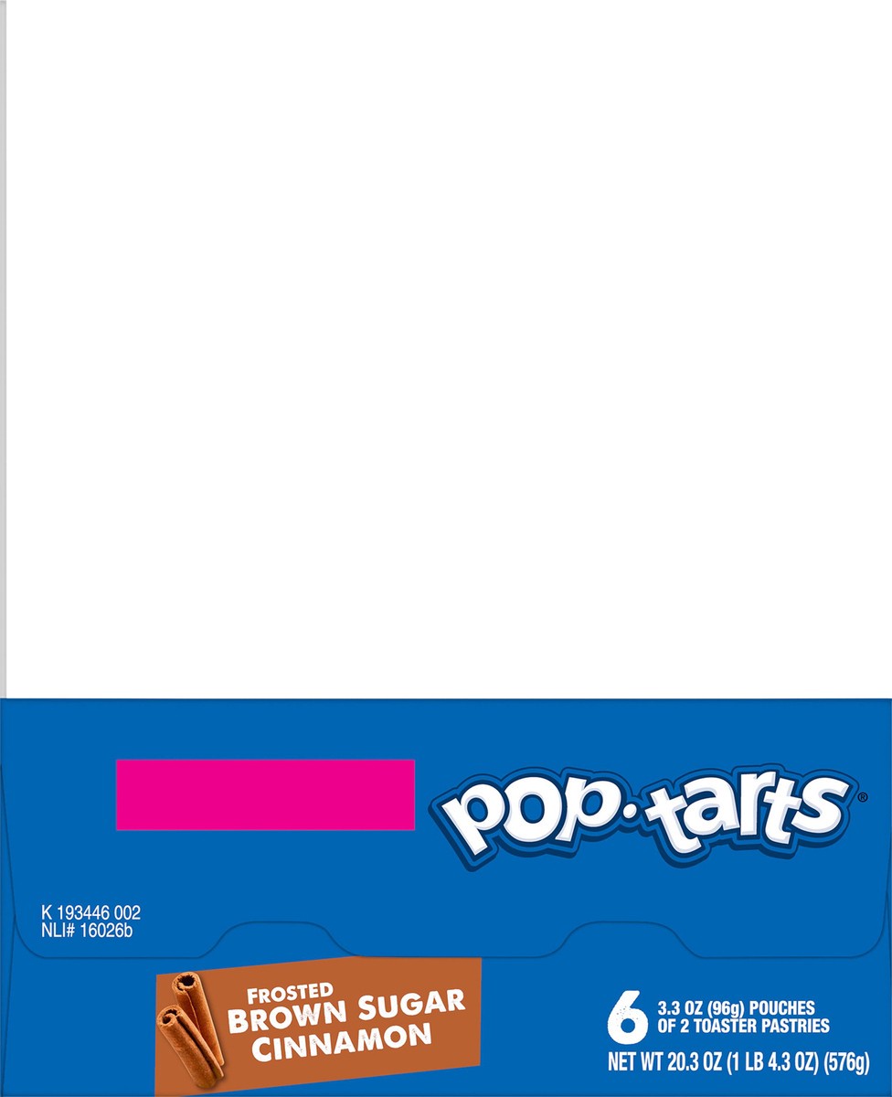 slide 8 of 8, Pop-Tarts Toaster Pastries, Breakfast Foods, Kids Snacks, Frosted Brown Sugar Cinnamon, 20.3oz Tray, 12 Pop-Tarts, 20.3 oz