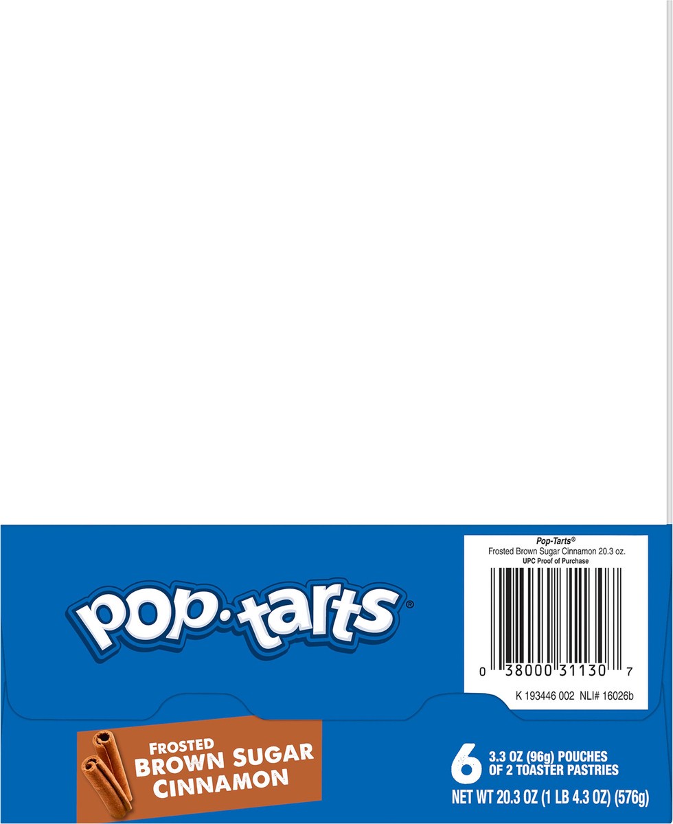 slide 4 of 8, Pop-Tarts Toaster Pastries, Frosted Brown Sugar Cinnamon, 20.3 oz, 6 Count, 20.3 oz