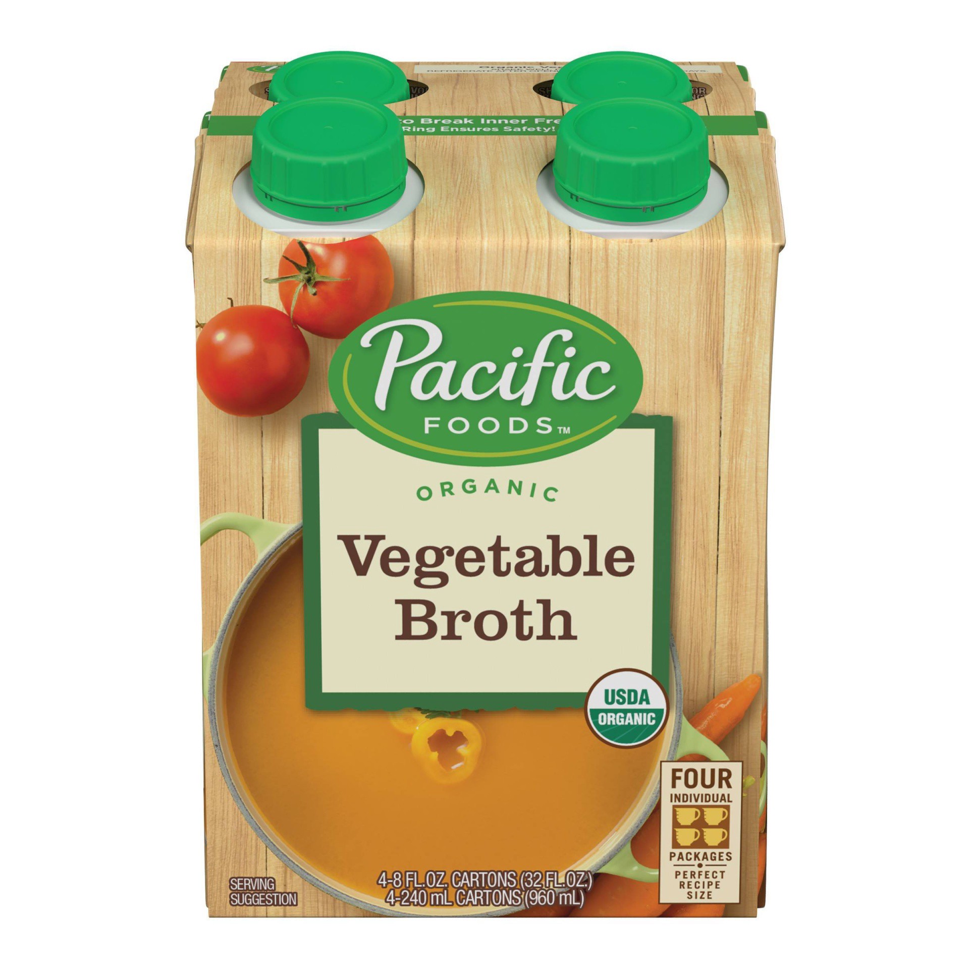 slide 1 of 4, Pacific Foods Organic Gluten Free Vegetable Broth, 32 fl oz