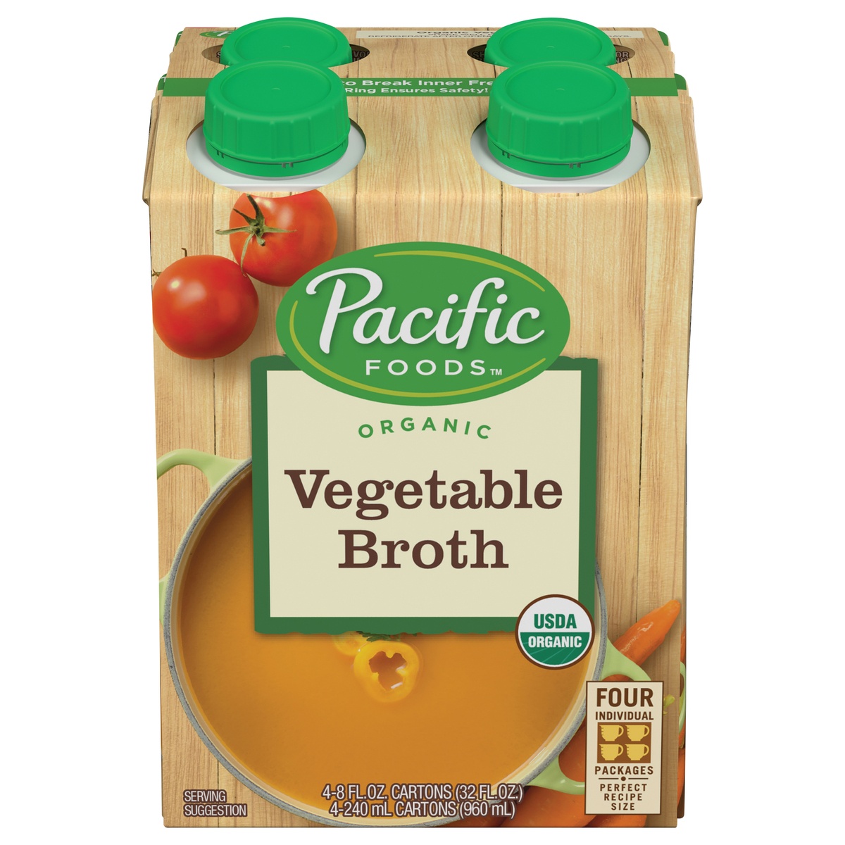 slide 1 of 1, Pacific Foods Organic Gluten Free Vegetable Broth, 32 fl oz
