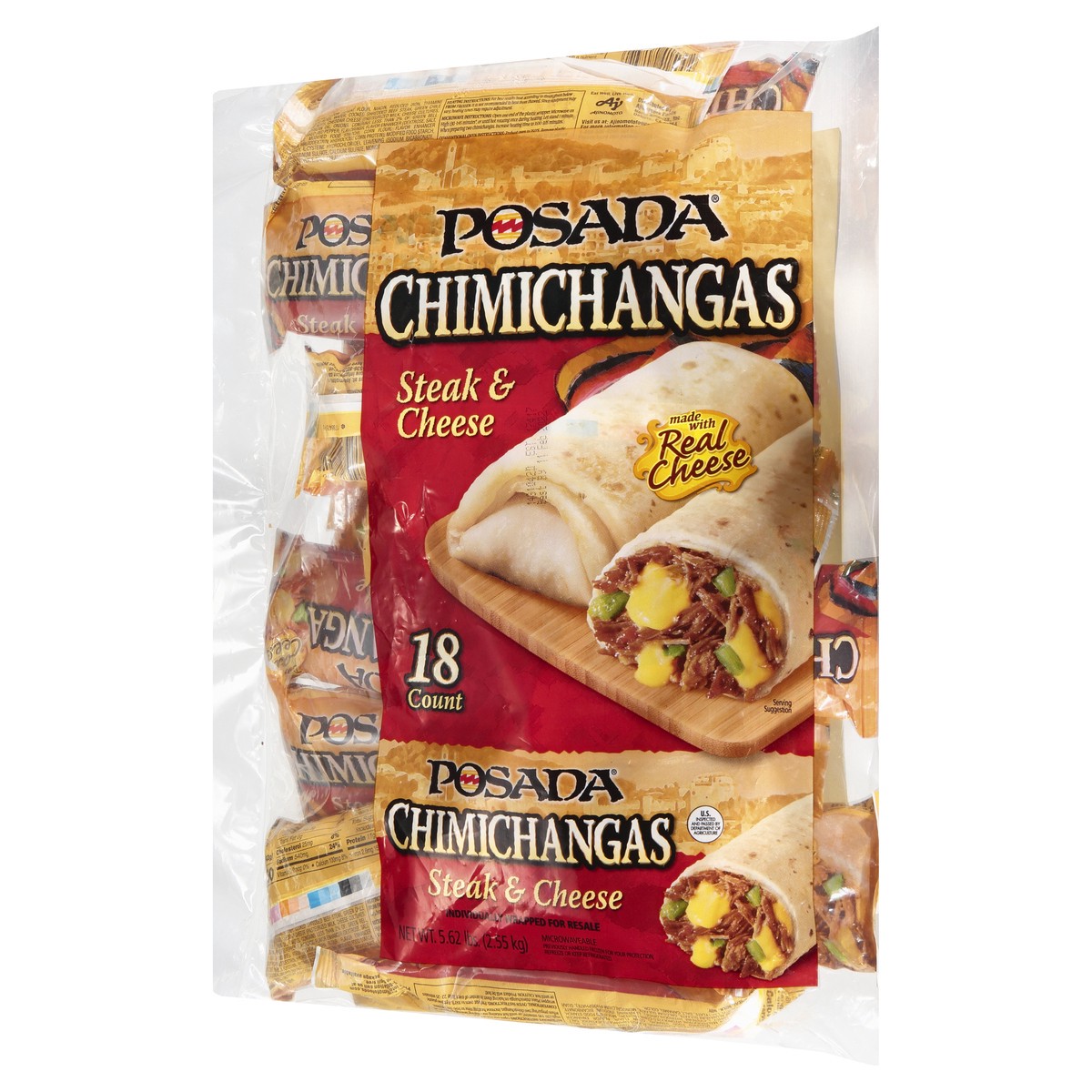 slide 11 of 12, Posada Steak & Cheese Chimichangas 18 ea, 18 ct