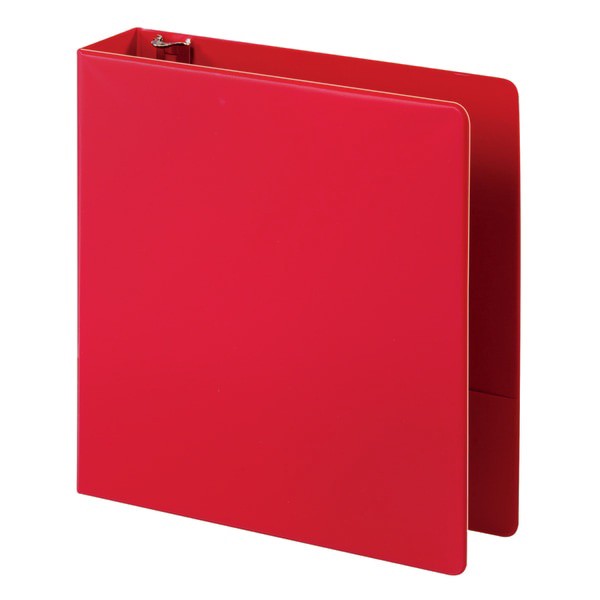 slide 3 of 5, Office Depot Brand Nonstick Round-Ring Binder, 2'' Rings, 64% Recycled, Red, 2 in