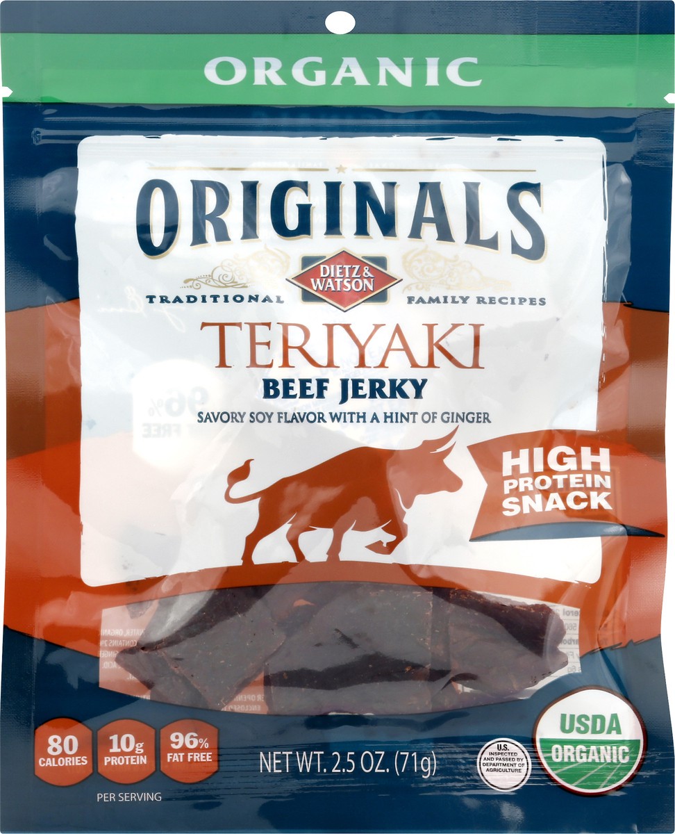 slide 4 of 8, Dietz & Watson Originals Beef Jerky Teriyaki, 2.5 oz