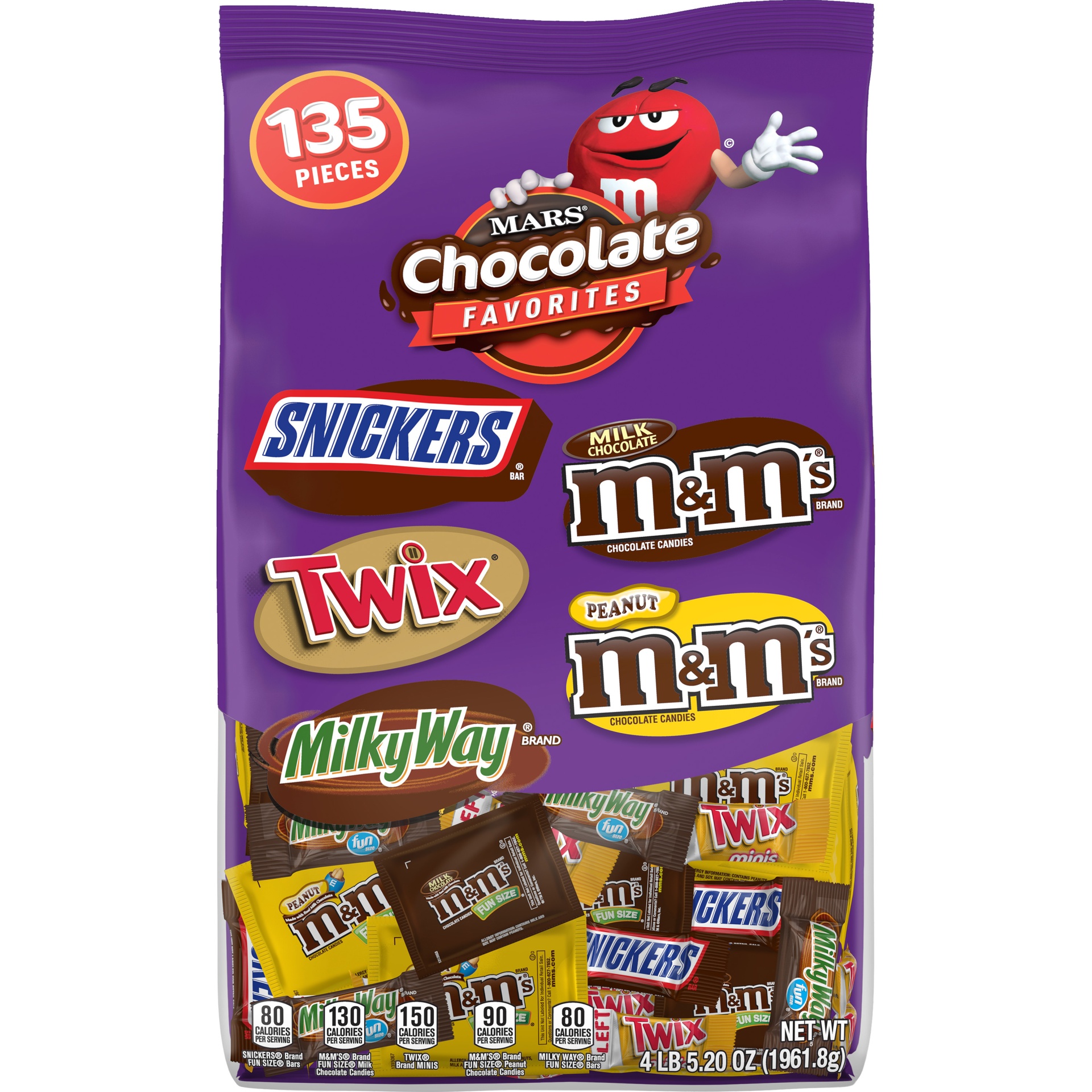 slide 1 of 1, Mixed MARS Chocolate Favorites Halloween Candy Bars Variety Mix 69.2-Ounce 135-Piece Bag, 69.2 oz