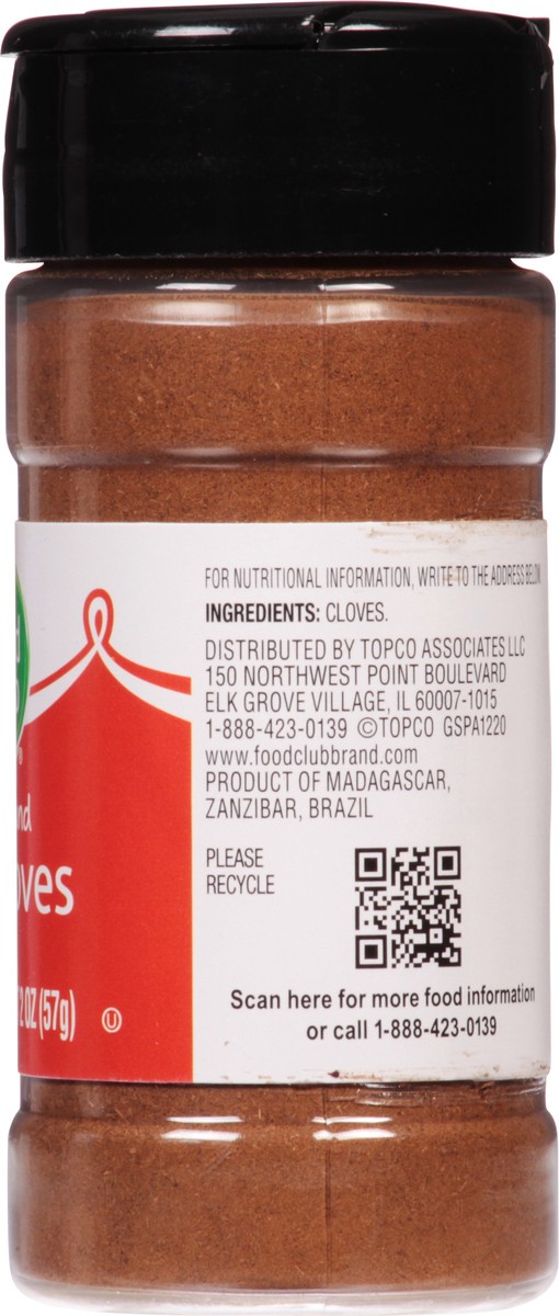 slide 7 of 9, Food Club Ground Cloves 2 oz, 2 oz