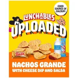 Lunchables® Uploaded Nachos Grande with Cheese Dip and Salsa Kit, 13.96 oz