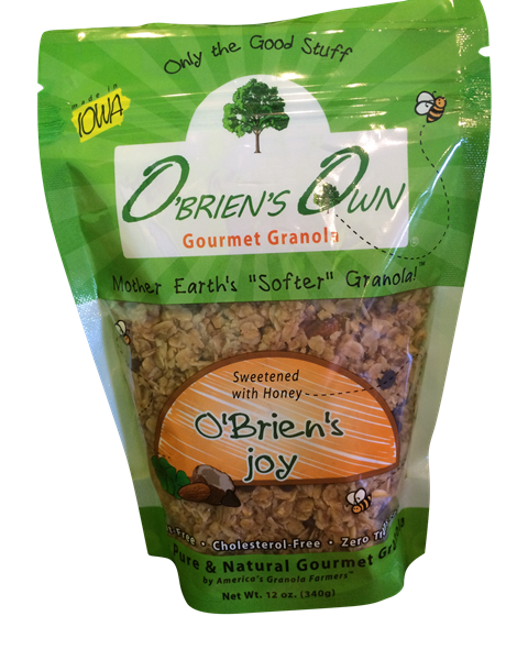 slide 1 of 1, O'Brien's Own Gourmet O'Brien's Joy Granola, 12 oz