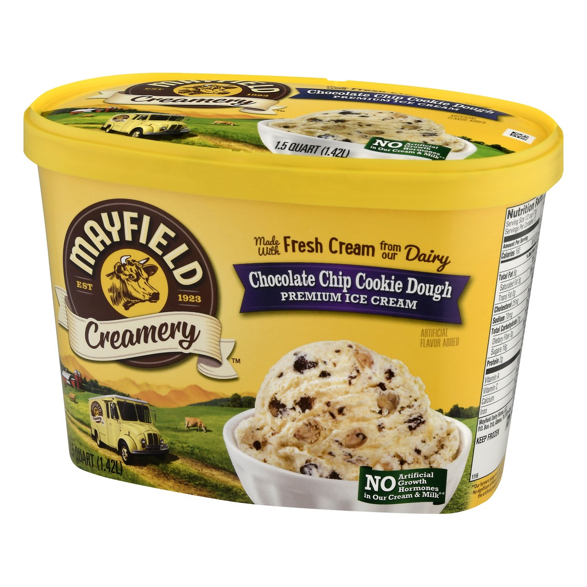 slide 3 of 9, Mayfield Creamery Chocolate Chip Cookie Dough Ice Cream 1.5 qt, 1.5 qt