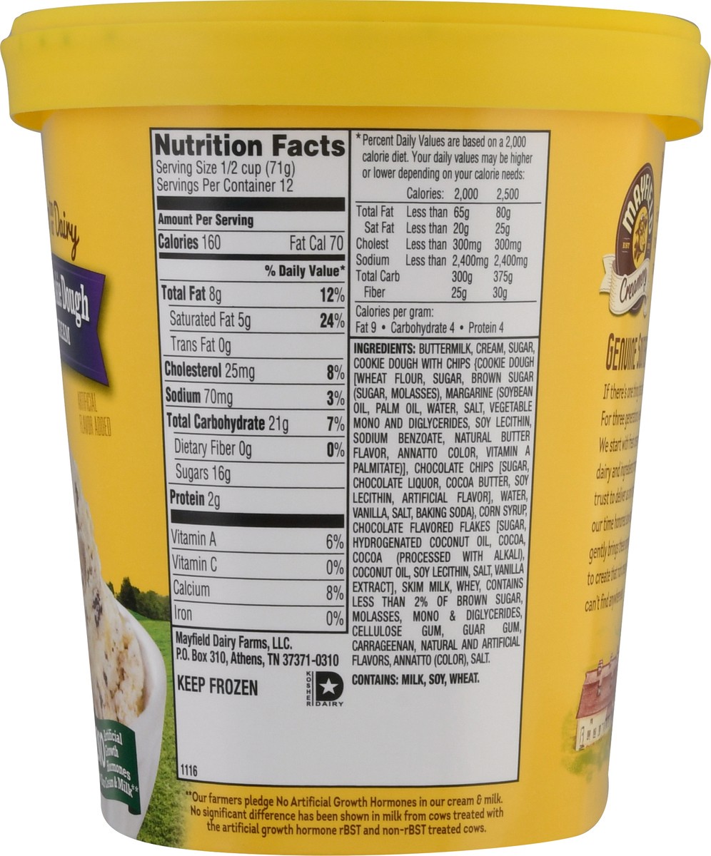 slide 5 of 9, Mayfield Creamery Chocolate Chip Cookie Dough Ice Cream 1.5 qt, 1.5 qt