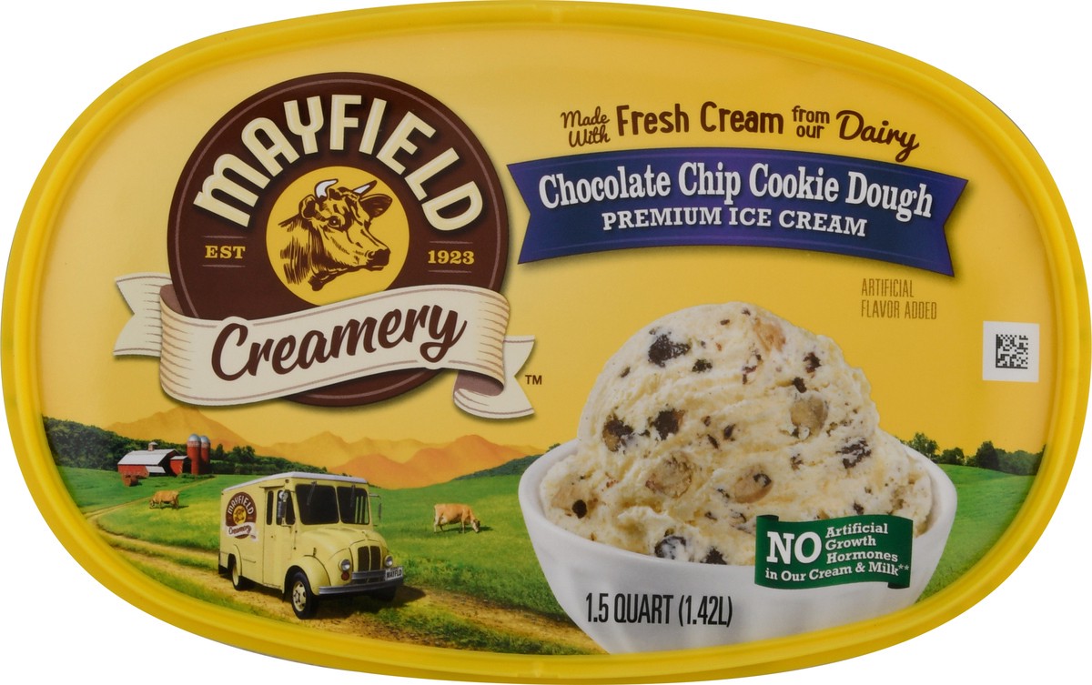 slide 8 of 9, Mayfield Creamery Chocolate Chip Cookie Dough Ice Cream 1.5 qt, 1.5 qt