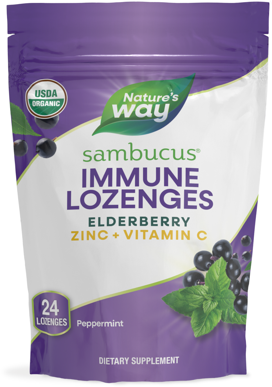 slide 1 of 13, Nature's Way Sambucus Immune Lozenges, 24 fl oz