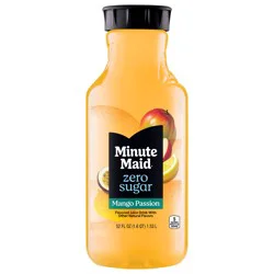 Minute Maid Zero Sugar Mango Passion Fruit Bottle, 52 fl oz