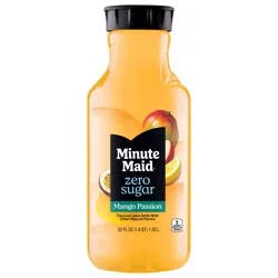 Minute Maid Zero Sugar Mango Passion Fruit Bottle, 52 fl oz