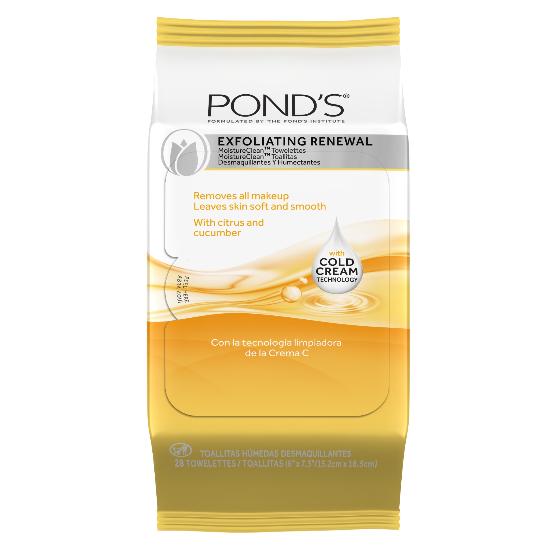 slide 1 of 6, Pond's Towelets, 28 ct