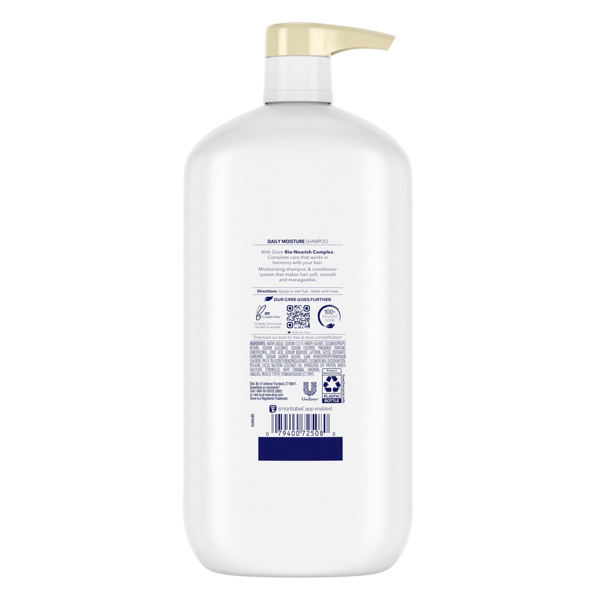 slide 4 of 6, Dove Ultra Care Shampoo Daily Moisture, 31 oz, 31 fl oz