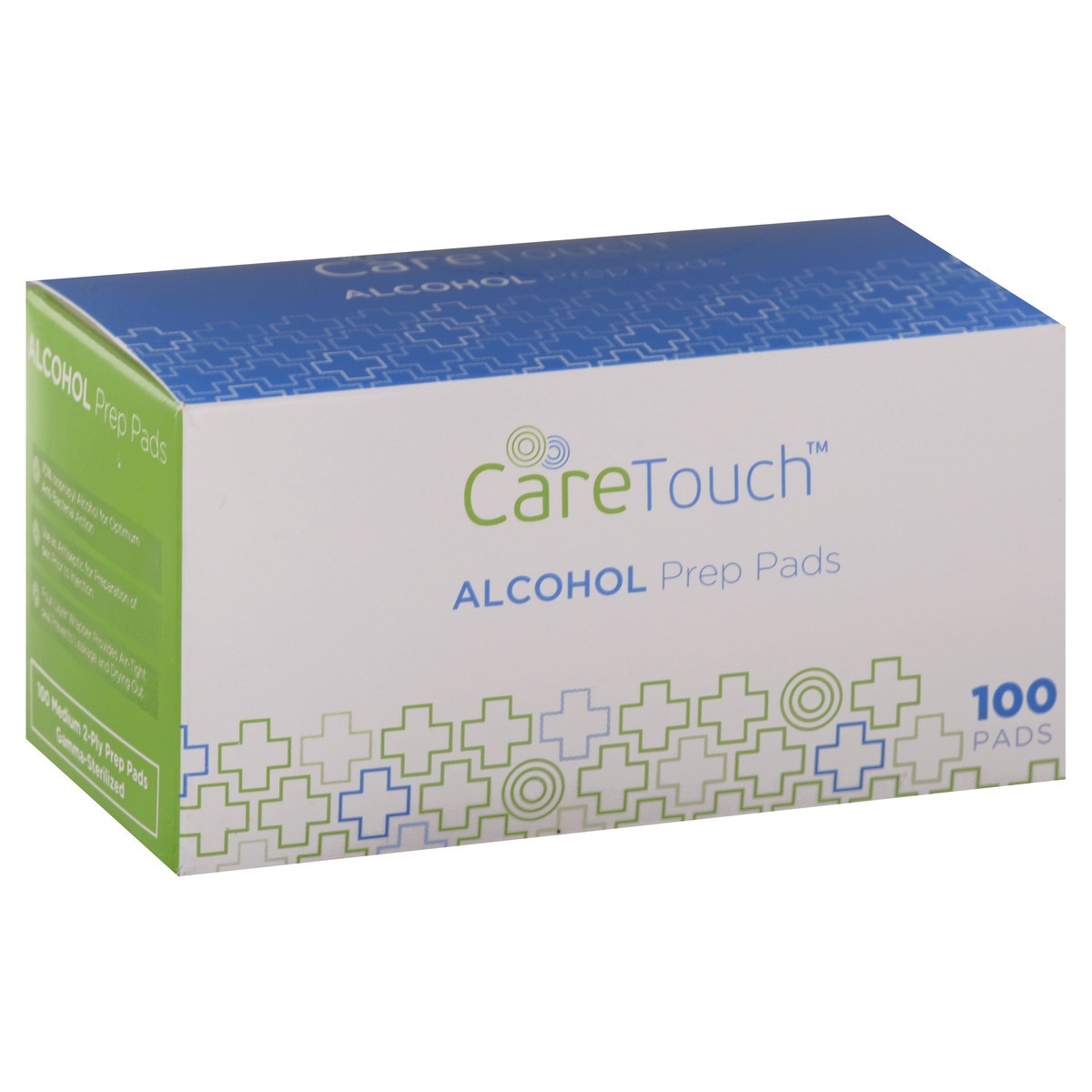 slide 8 of 12, CareTouch Alcohol Prep Pads, 100 ct