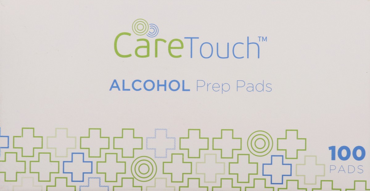 slide 12 of 12, CareTouch Alcohol Prep Pads, 100 ct