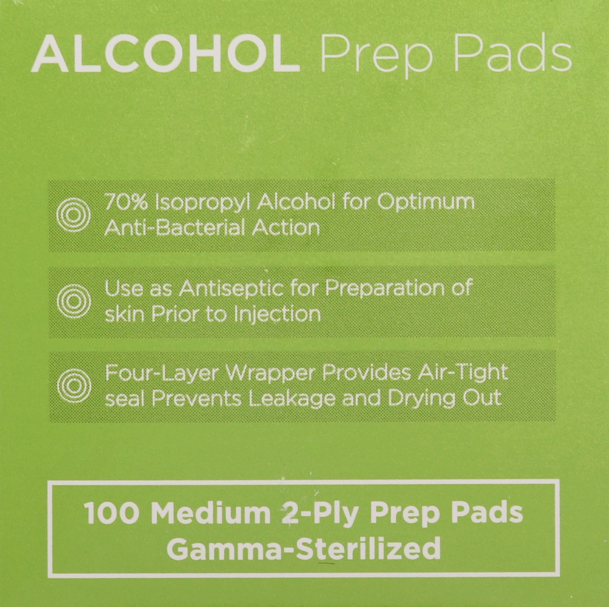 slide 10 of 12, CareTouch Alcohol Prep Pads, 100 ct
