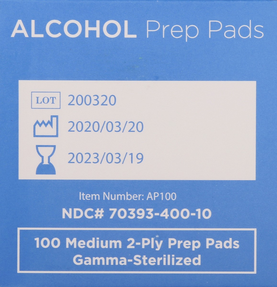 slide 7 of 12, CareTouch Alcohol Prep Pads, 100 ct