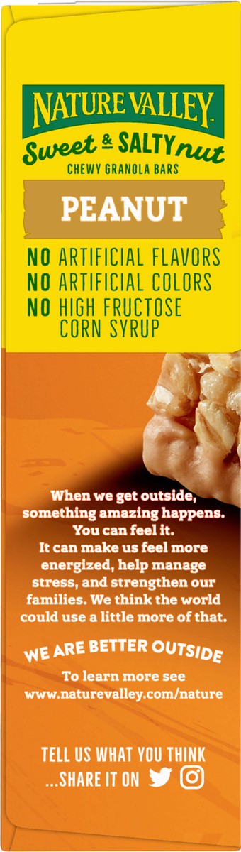 slide 8 of 13, Nature Valley Sweet and Salty Nut Granola Bars, Peanut, 6 Bars, 7.2 oz, 6 ct