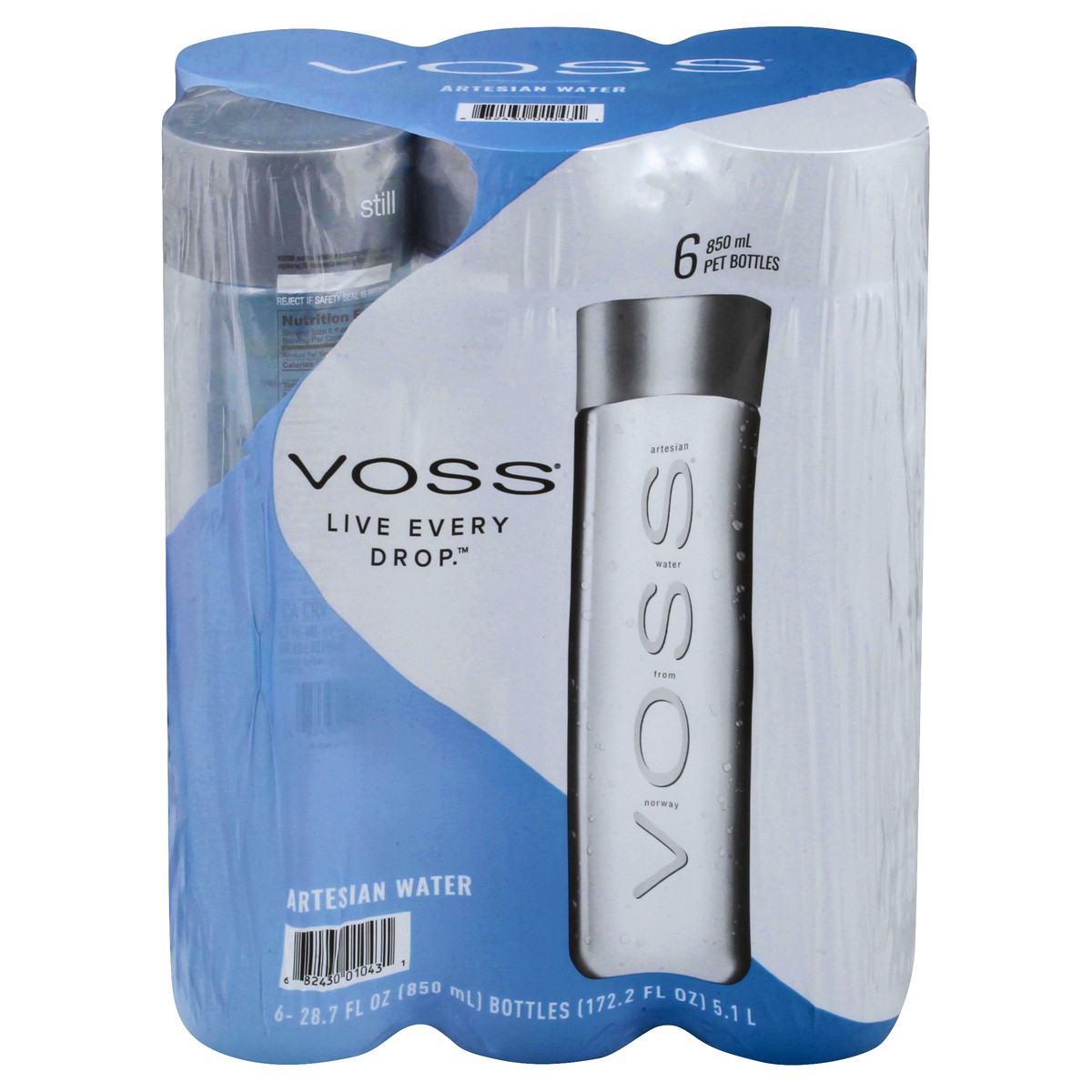 slide 1 of 9, Voss Artesian Water 6 ea, 