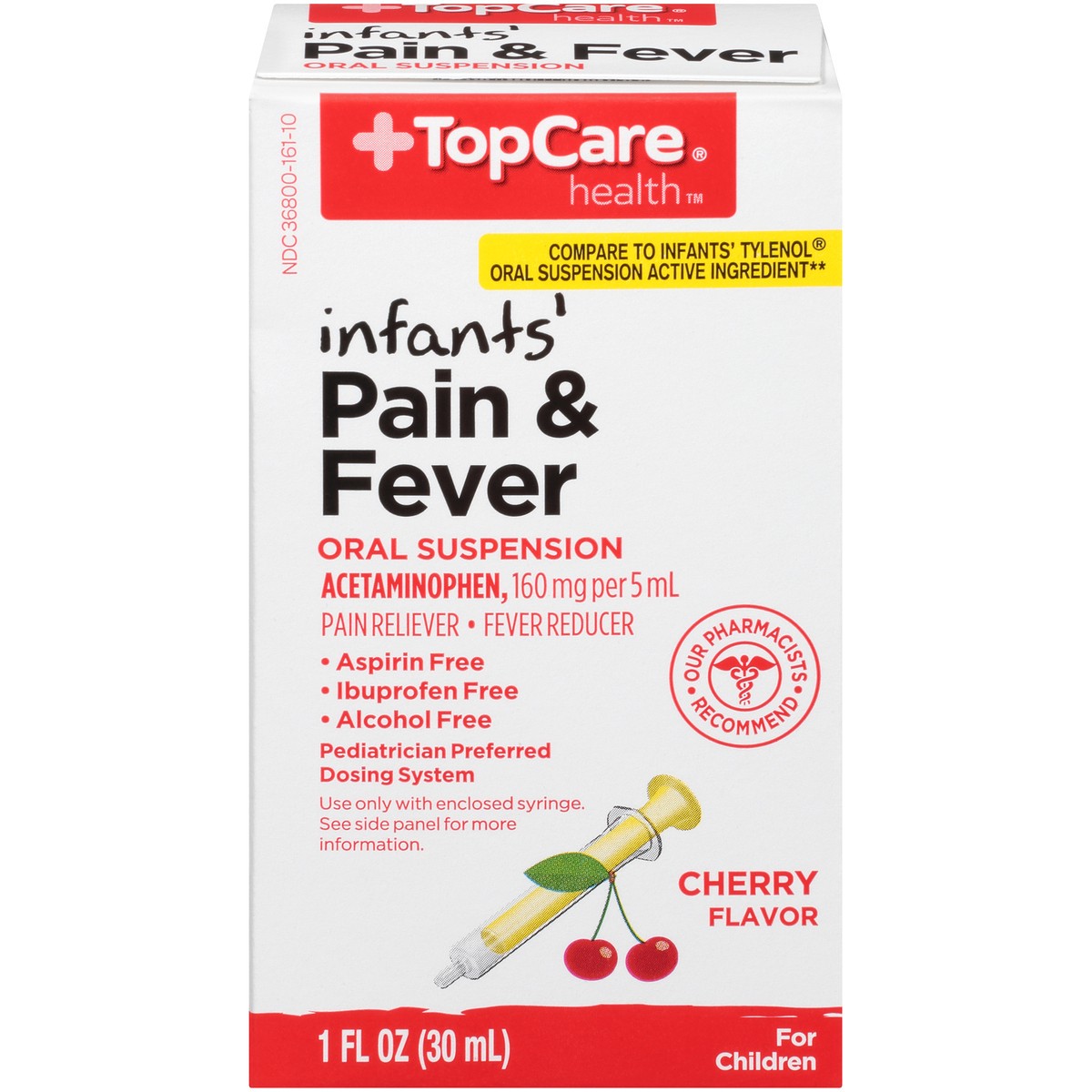 slide 1 of 9, TopCare TOP CARE Topcare Infants Pain & Fever Relief Drops, 1 fl oz