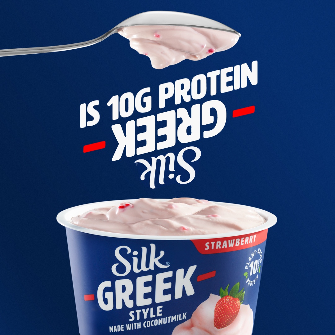 slide 5 of 7, Silk Greek Style Strawberry Coconut Milk Yogurt Alternative Cup, 5.3 oz