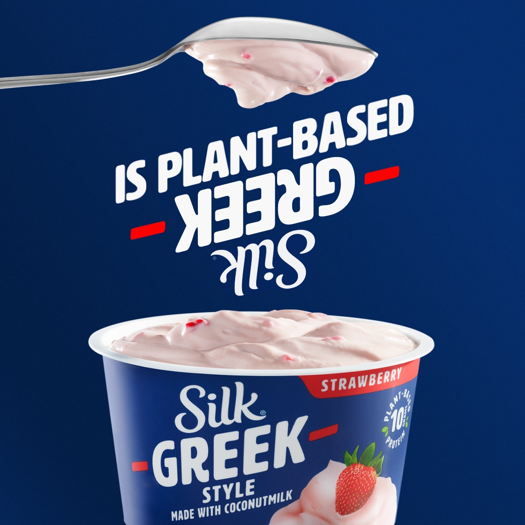 slide 6 of 7, Silk Greek Style Strawberry Coconut Milk Yogurt Alternative Cup, 5.3 oz
