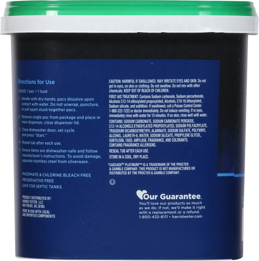 slide 2 of 2, Harris Teeter® Fresh Scent Ultimate Dishwasher Pacs, 62 ct