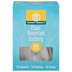 Rouses Markets Clear Assorted Cutlery 96 ea