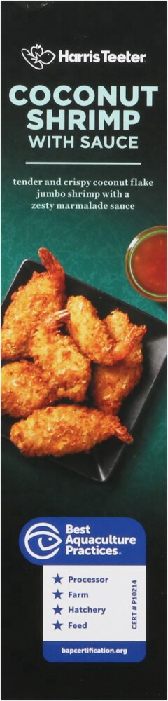 slide 2 of 4, Harris Teeter® Jumbo Coconut Shrimp with Sauce, 9 oz