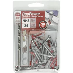 Hillman DuoPower Contractor-Strength Anchors #6