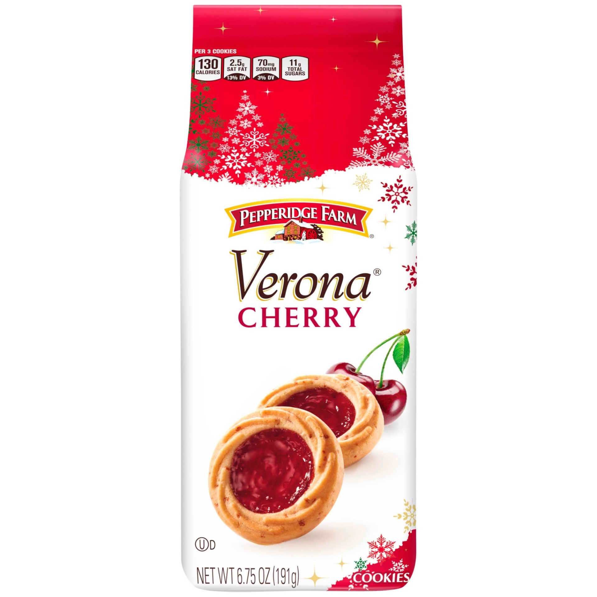 slide 1 of 5, Pepperidge Farm Verona Cherry Thumbprint Cookies, 6.75 oz