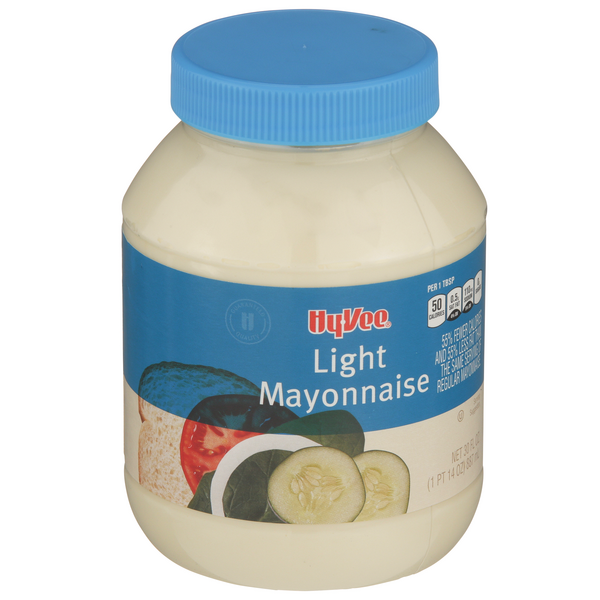 slide 1 of 1, Hy-vee Light Mayonnaise, 30 fl oz