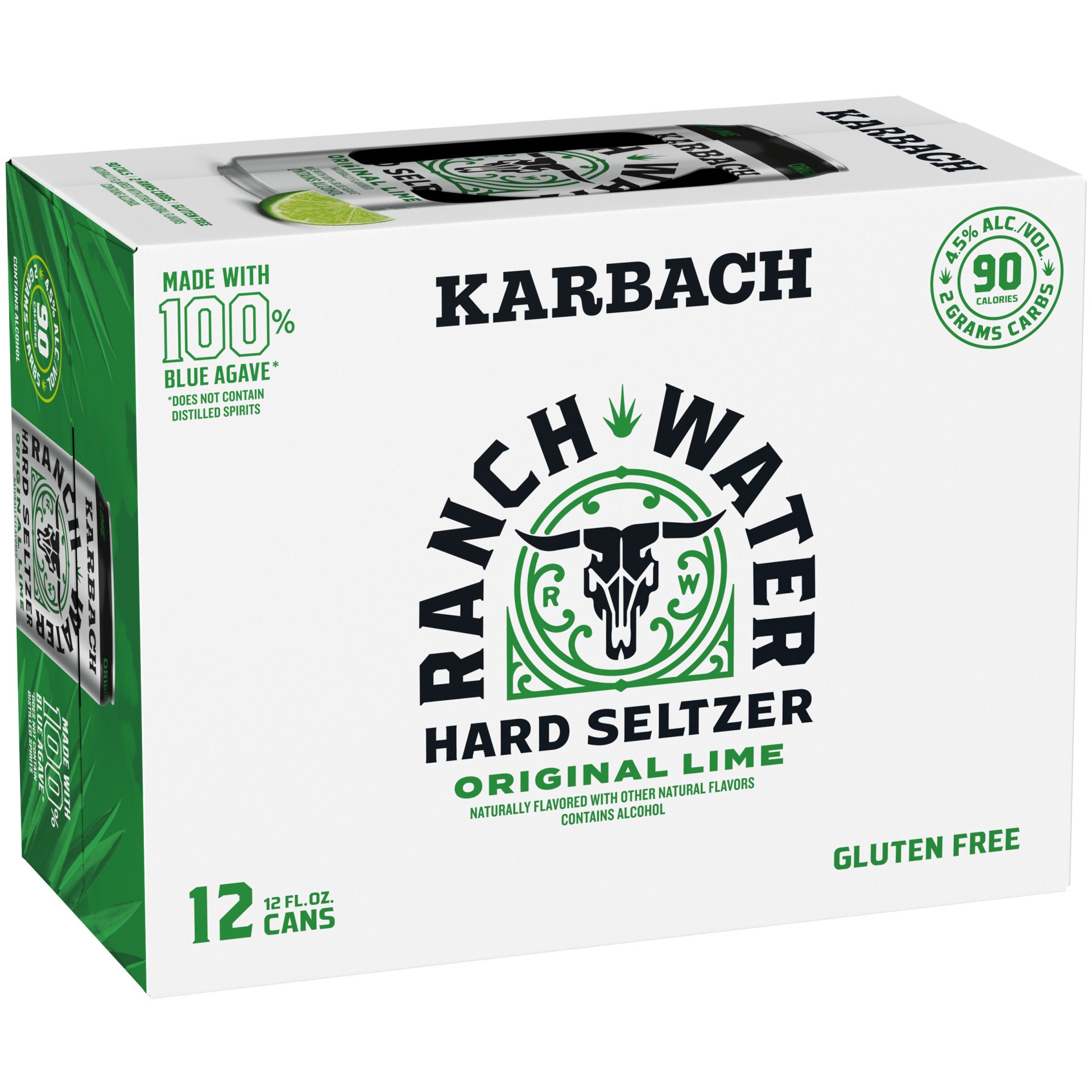 slide 1 of 1, Karbach Brewing Co. Brewing Co. Ranch Water Original Hard Seltzer, 12 Pack 12 fl. oz. Cans, 12 ct