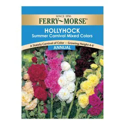 Ferry Morse Hollyhock Summer Carnival Mixed Colo