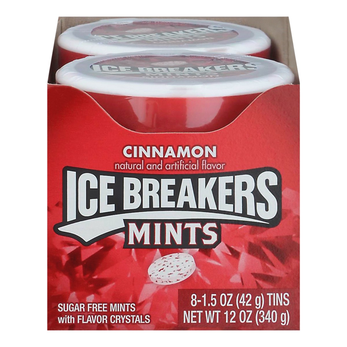 slide 1 of 8, Ice Breakers Cinnamon Sugar Free Breath Mints Tins, 1.5 oz (8 Count), 1.5 oz