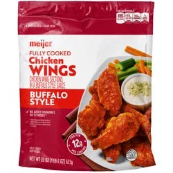 MEIJER BUFFALO BONE IN WINGS 22 OZ
