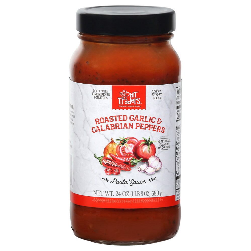 slide 2 of 3, HT Traders™ Roasted Garlic & Calabrian Peppers Pasta Sauce, 24 oz